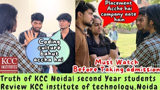 Kcc institute of technology Noidahonest Review by second year Btech studentsPlacementkcc Noida [upl. by Fong]