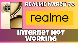 Internet Not Working And Internet Connection problem Realme Narzo 70 Quick Tutorial [upl. by Shermie704]