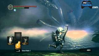 Dark Souls Walkthrough  7 Headed Water Dragon Reward Dragon Scale Dusk Crown Ring Part 016 [upl. by Fini873]