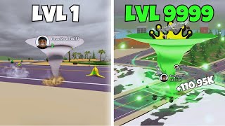 Going from NOOB to GOD in Be A Tornado  Roblox [upl. by Gnahc393]