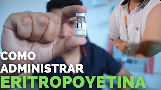 ✅Como INYECTAR ERITROPOYETINA POR VIA SUBCUTANEA💉  ENFERMERIA [upl. by Sale]