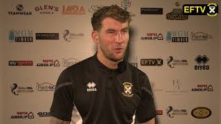 POSTMATCH REACTION  Andy Munro v Stranraer [upl. by Asi]