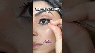 How to use CLUSTER EYELASHES ✨ eyelashextensions eyelashes beautytips [upl. by Ennej]