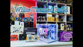 Full White Themed Build In 270K  Amplified Gaming Store [upl. by Ecitsuj]