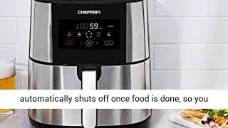 Chefman TurboFry Air Fryer XL 8Qt Capacity for Family Cooking BPAFree wDishwasher Safe Basket [upl. by Nosreg]