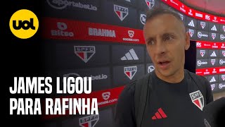 RAFINHA REVELA TEOR DAS CONVERSAS COM JAMES ANTES DE ACERTO COM O SÃO PAULO [upl. by Enirehtahc]