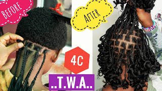 How to braid very short hair and curl it with only hot water [upl. by Belier]