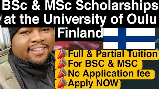 Bsc and MSC Scholarships at the University of Oulu Finland 🇫🇮 [upl. by Handbook]