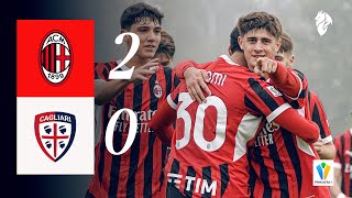 Liberali 🔗 Bonomi  Two goals in three minutes for the win  AC Milan 20 Cagliari  Highlights [upl. by Imhskal]