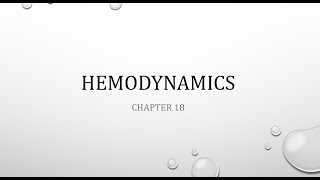 Hemodynamics [upl. by Inhoj]