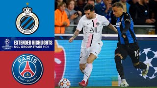 Club Brugge vs PSG Extended Highlights  UCL Group Stage MD 1  CBS Sports Golazo [upl. by Osborn]