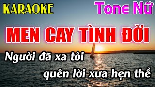 Men Cay Tình Đời Karaoke Tone Nữ  Am  Karaoke Dễ Hát  Beat Mới [upl. by Buna]