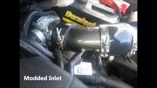 2011 Ford Edge 35 Stock inlet wresonator delete vs modded air inlet tube 060 times [upl. by Heins]