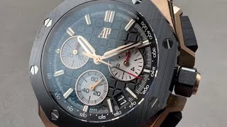 Audemars Piguet Royal Oak Offshore Chronograph 26420ROOOA002CA01 Audemars Piguet Watch Review [upl. by Millicent]