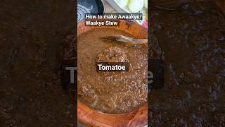 How to make Delicious AwaakyeWaakye Stew with it Burning 😋 ghanaian food Awaakye waakye [upl. by Enilegna]