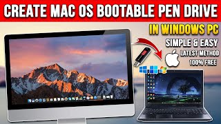 Create a Bootable MacOS USB Drive on Windows PCLaptop⚡2024 Tutorial🤯Make Mac os Bootable Pendrive 💥 [upl. by Matland]