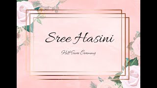 Sree Hasini Half Saree Ceremony Live Streaming [upl. by Siekram796]