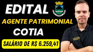 EDITAL AGENTE DE VIGILÂNCIA PATRIMONIAL DE COTIA [upl. by Irved]