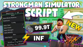 NEW Strongman Simulator Script PASTEBIN 2024 INF ENERGY AUTOFARM SPEED AUTO REBIRTH [upl. by Wilkens]