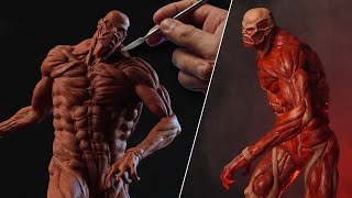 Sculpting COLOSSAL TITAN  Attack On Titan  Shingeki No Kyojin [upl. by Anahoj]