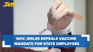 Gov Inslee repeals vaccine mandate for state employees [upl. by Canning]