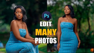 How to Edit Many Photos in Photoshop [upl. by Eltsirc]