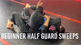 Master The Half Guard Easy Sweeps For Beginners [upl. by Arikihs]