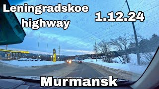 Murmansk  Leningradskoe highway  11224 [upl. by Atinehc]