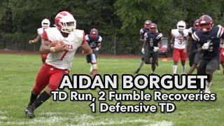 Delsea 21 Willingboro 6  Aidan Borguet TD run and scoop and score [upl. by Haimehen]