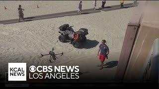 Encinitas lifeguards first responders using drones to find sharks and spot wildfires [upl. by Ylaek]