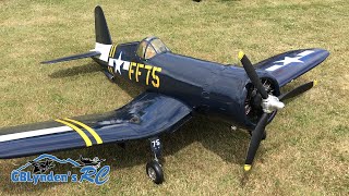 Bryans Giant Scale Top Flite F4U Corsair WWII Warbird At Warbirds Over Whatcom [upl. by Ecnerewal438]