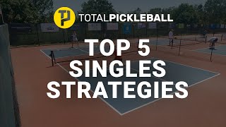 Top 5 Singles Pickleball Strategies with Coach Tim Buwick including serve amp return tips [upl. by Efi]