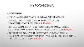 Hypocalcemia Dr Mariz Abdo undergraduate [upl. by Taveda]