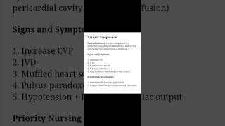 Cardiac Tamponade Cardiovascular Disorders [upl. by Pretrice229]