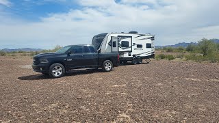 Quartzsite boondocking again Grand Design Momentum 21G off grid [upl. by Hiltner]