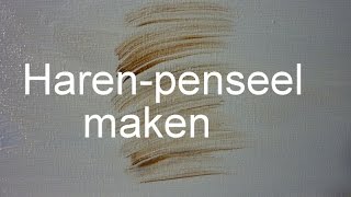 Tutorial DIY Hoe maak je een harenpenseel Gary Jenkins techniek [upl. by Dempstor424]