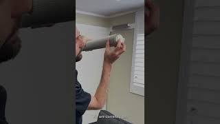 Blinds4u retrofitting existing roller blind with a motor [upl. by Jenilee]