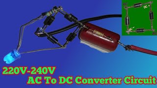 How Make 220V AC to DC Converter Circuit at Home  230V AC to 5V DC Converter [upl. by Juni]