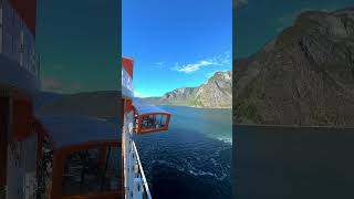 We cant stop thinking about Norways Fjords norway norwaytrip cruise cruisevacation travel [upl. by Yrekaz]