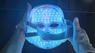 7 Colors Light Therapy Facial Mask Touch Charge LED Photon Skin Rejuvenation Beauty Mask [upl. by Eibrik393]