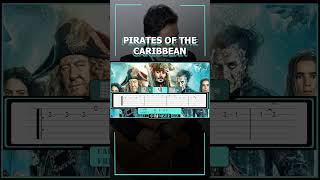 Pirates of the Caribbean Theme  Guitar Tutorial TAB EASY  Chords [upl. by Devad]