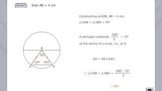 How to Construct a Regular Pentagon  Example [upl. by Desirae]