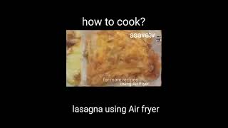 Air fryer Beefy lasagna Recipe [upl. by Judah]