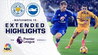 Leicester City v Brighton  PREMIER LEAGUE HIGHLIGHTS  1282024  NBC Sports [upl. by Nellad]