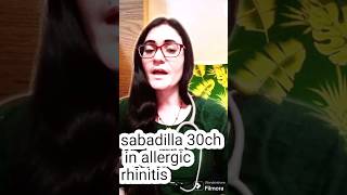 sabadilla 30 and allergic rhinitis [upl. by Sergeant546]