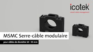 MSMC Serrecâble modulaire empilable pour câbles de diamètre 10  55 mm  icotek [upl. by Ellan989]