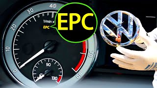 EPC light on VW Tiguan Jetta Polo UP Golf🚘How to fix EPC warning light on [upl. by Cobb]