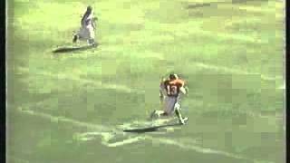 Steve Bonos 76 yard bootleg run against the Cardinals  1995 [upl. by Xirdnek]