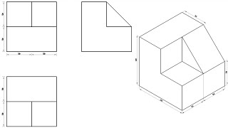 Engineering Drawing Isometric And Projection 22 [upl. by Keavy]