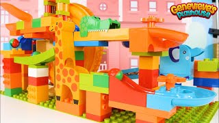 Best Marble Maze Building Block Toy Learning Videos for Kids [upl. by Il914]